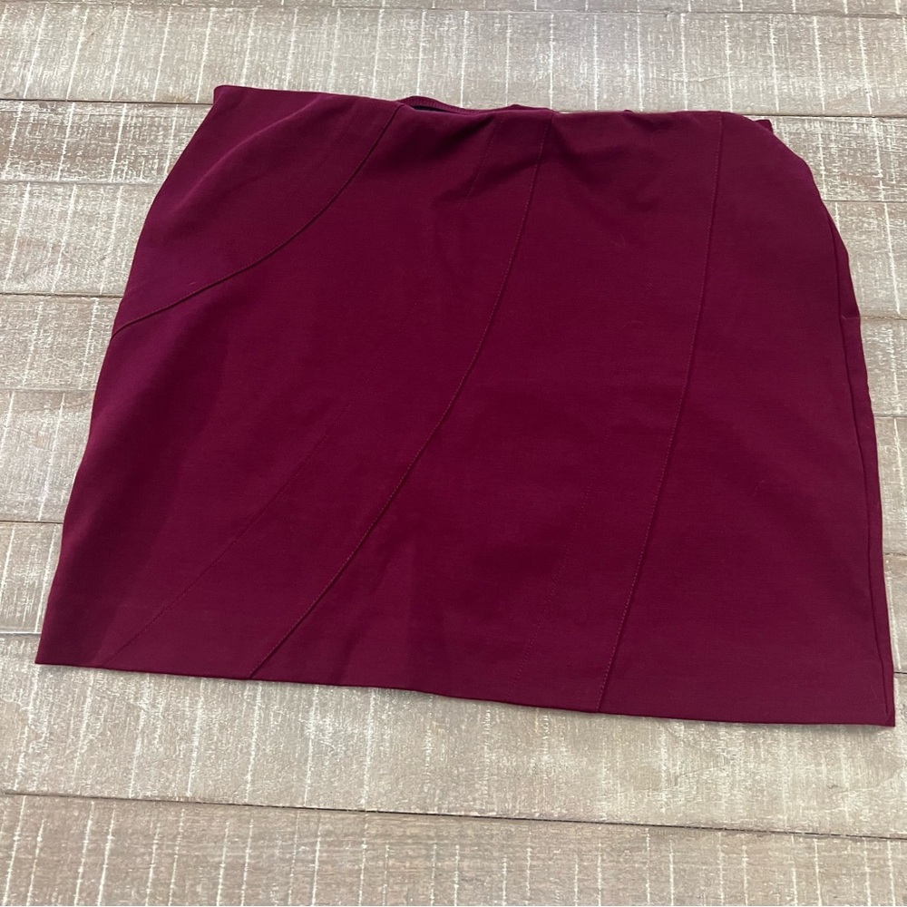 Simply Vera Vera Wang Burgundy Skirt